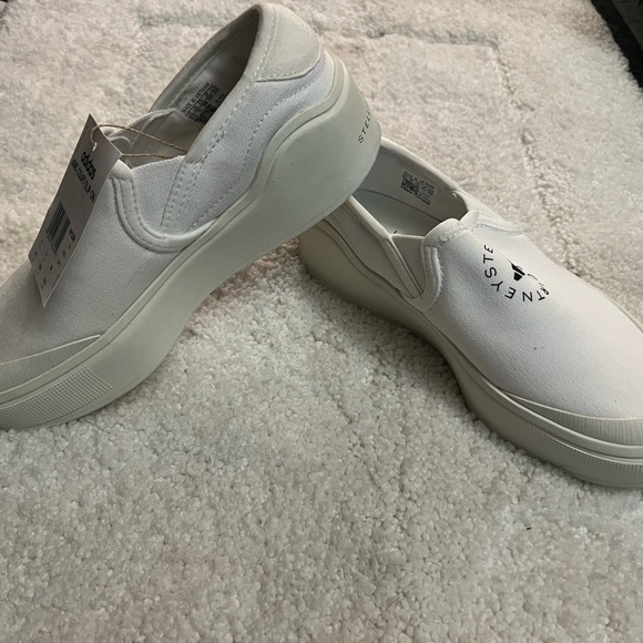 Stella McCartney with Adidas Court Slip On white tennis shoes in 5.5 US. - Picture 9 of 15